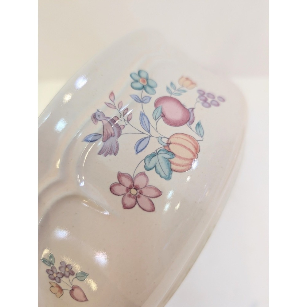 International China Round Covered Vegetable 1.5Qt Casserole Dish W/ Lid Vintage - Picture 3 of 9